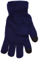 Dotykové rukavice pro smartphony tmavě modré
