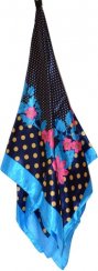Dámský hedvábný šátek Regina (87x87 cm) - modrý
