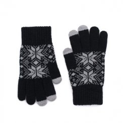 Dotykové zimní rukavice černé