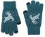 Dotykové rukavice na mobily se sobem - Barva: Tmavě zelená